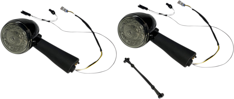 CUSTOM DYNAMICS Rear LED Turn Signal Ringz - Smoke - Scout