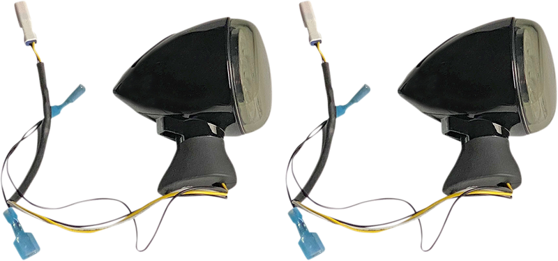 CUSTOM DYNAMICS ProBEAM® Dynamic Ringz™ Front LED Turn Signals - Black - Scout