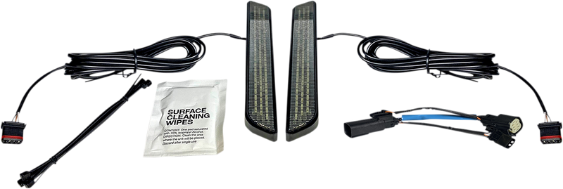 CUSTOM DYNAMICS LED Front Fork Lightz™ - Smoke - Black