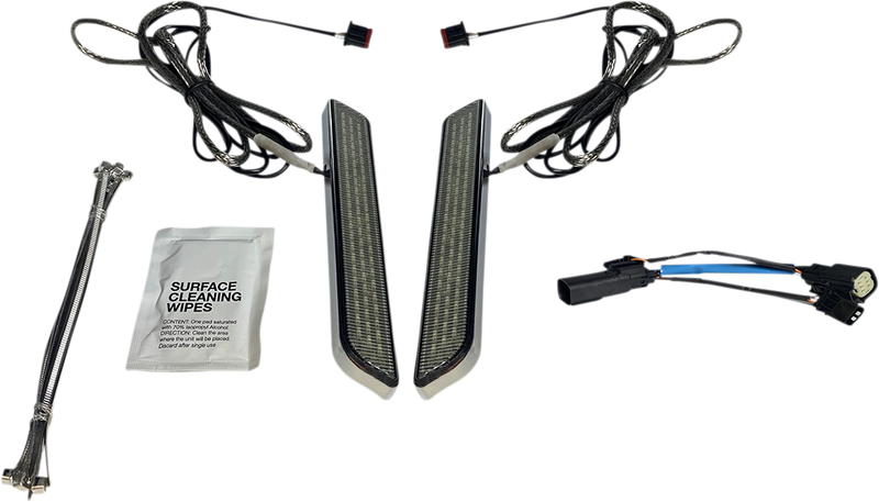 CUSTOM DYNAMICS LED Front Fork Lightz™ - Smoke - Chrome