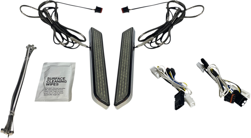 CUSTOM DYNAMICS LED Front Fork Lightz™ - Smoke - Chrome