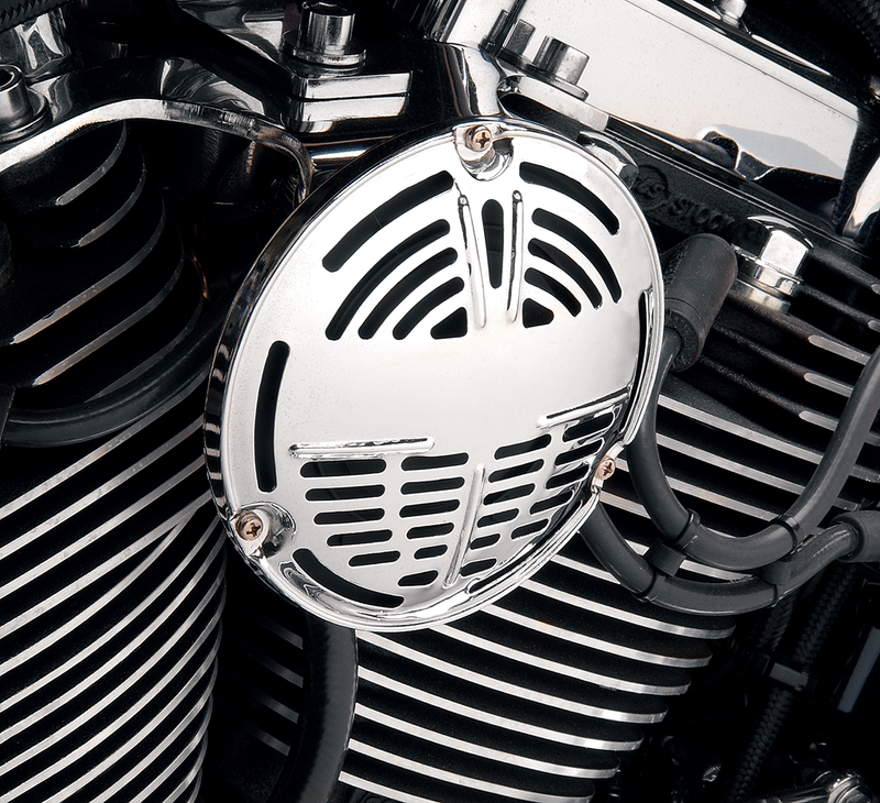 DRAG SPECIALTIES Replacement 12 V Round Horn with Cover - Chrome - Early Style