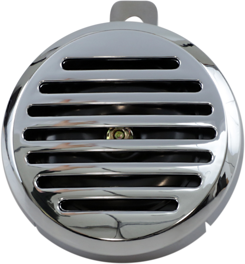 DRAG SPECIALTIES Universal 12 V Round Horn with Cover - Chrome - 3-3/8"