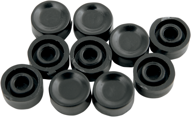 DRAG SPECIALTIES Handlebar Switch Button Caps - Horn/Start - Short - Black - 10-Pack