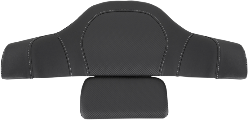 SADDLEMEN Tour-Pack Backrest Pad Cover - Carbon Fiber - Black - '14-'22 INDIAN