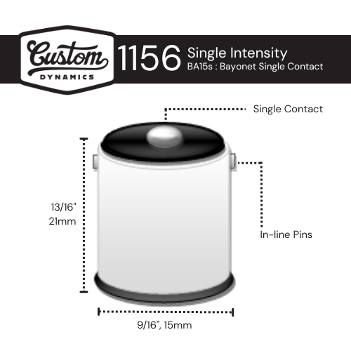 CUSTOM DYNAMICS Complete LED Front & Rear Turn Signal Conversion Kit with Bullet Bezel Lenses - Chrome