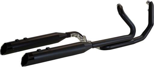 KHROME WERKS 2-Into-2 Two-Step Crossover Header System - Black - FL 200445