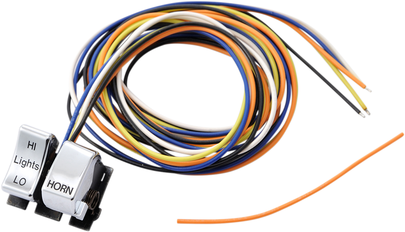 DRAG SPECIALTIES Replacement Left-Side Dimmer/Horn Handlebar Switch Kit - Chrome