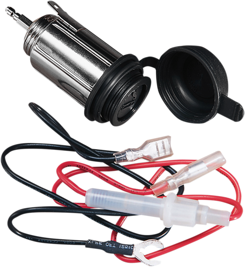 DRAG SPECIALTIES Universal Moisture Resistant Cigarette Lighter / Aux Power Socket