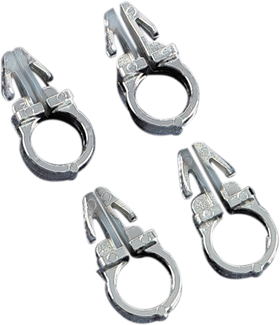 DRAG SPECIALTIES Replacement Handlebar Wiring Clip Kit -3/8" - 4-Pack