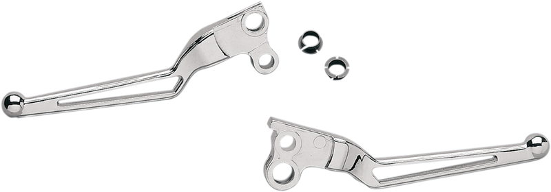 DRAG SPECIALTIES Drag-Ness Stealth Series Brake/Clutch Lever Set - Chrome - Hydraulic