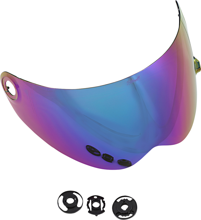 BILTWELL Lane Splitter Gen 2 Shield - Rainbow Mirror