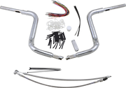 FAT BAGGERS INC. 1-1/2" EZ Install Rounded Top Handlebar Kit - 14" - Chrome 809414