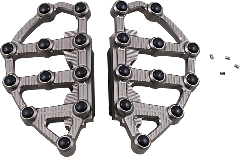 ARLEN NESS MX Passenger Floorboards - Titanium - 1984-2020 TOURING, SOFTAIL MODELS