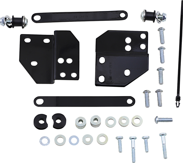 Used Black Detachable Two-Up Tour Pack Mounting Rack For 1997-2008 Harley Davidson