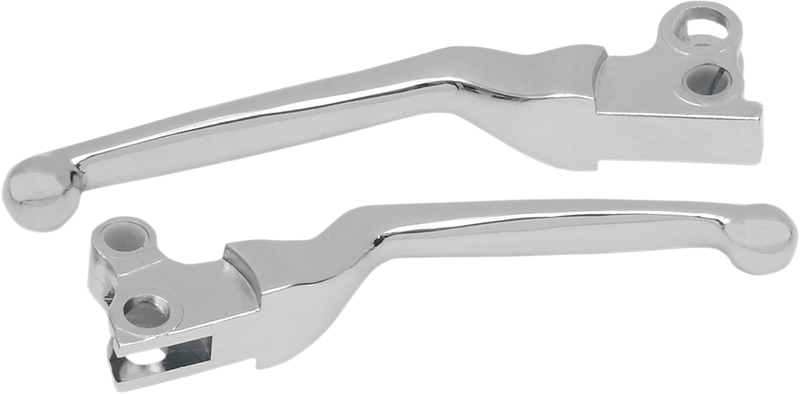 DRAG SPECIALTIES Comfort Grip Brake / Clutch Hand Lever Set - Chrome