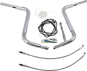 FAT BAGGERS INC. 1-1/2" EZ Install Rounded Top Handlebar Kit - 16" - Chrome 809516