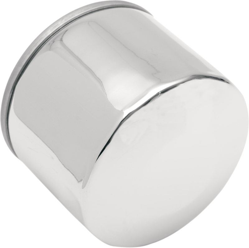 DRAG SPECIALTIES Replacement Spin-on Oil Filter with Magnetic Ring - Chrome - 2-1/4"