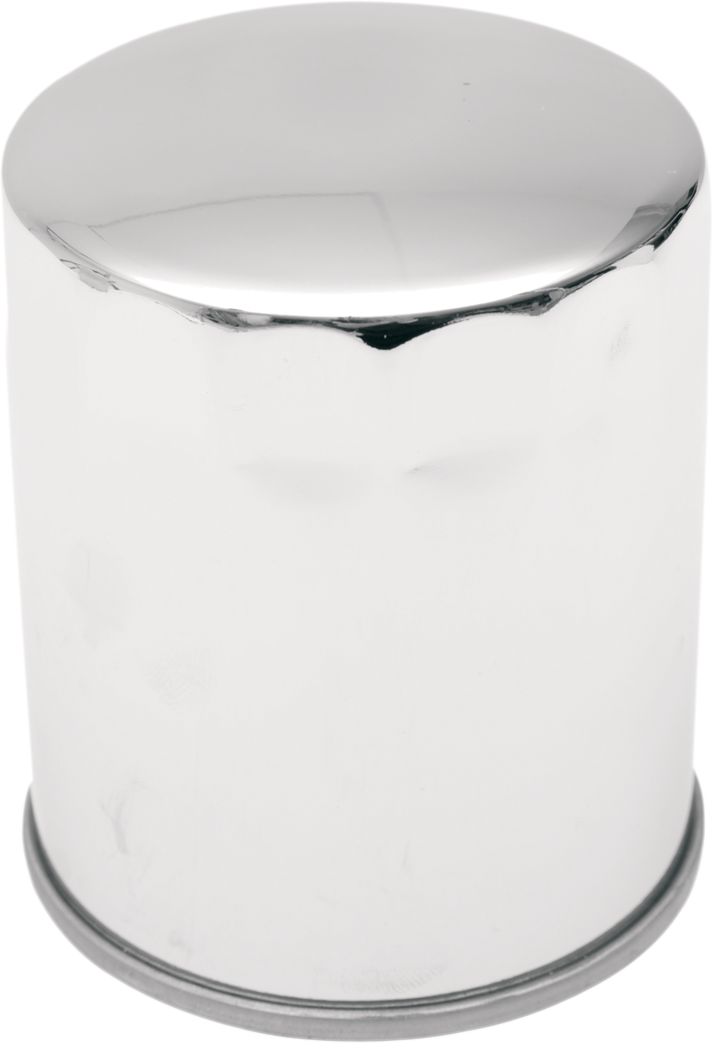 DRAG SPECIALTIES Replacement Spin-on Oil Filter with Magnetic Ring - Chrome - 3-1/4"