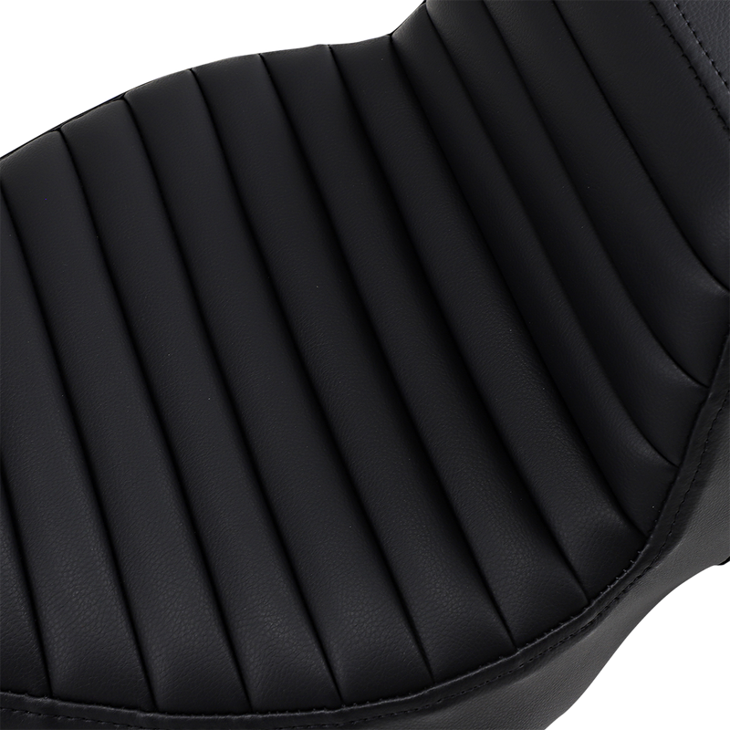 SADDLEMEN Step-Up Seat - Extended Reach - Tuck-n-Roll - Black - Touring '08-'24