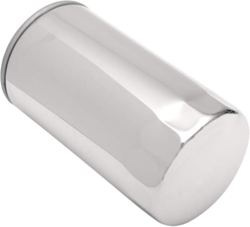 DRAG SPECIALTIES Replacement Spin-on Oil Filter with Magnetic Ring - Chrome - 5-1/2"