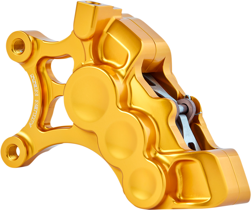 ARLEN NESS Ness Tech Left Front Six-Piston Differential Bore Caliper - 14" - Gold