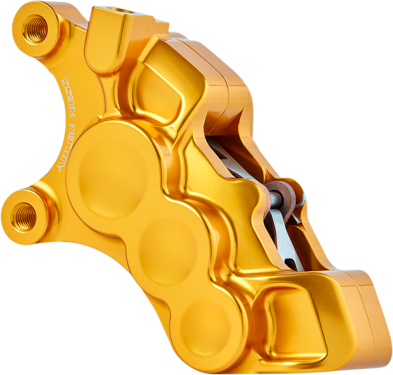 ARLEN NESS Ness Tech Left Front Six-Piston Differential Bore Caliper - Gold - 11.8"
