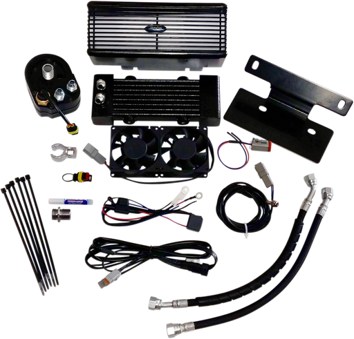 ULTRACOOL Oil Cooler Kit - Black - Touring RF-2G