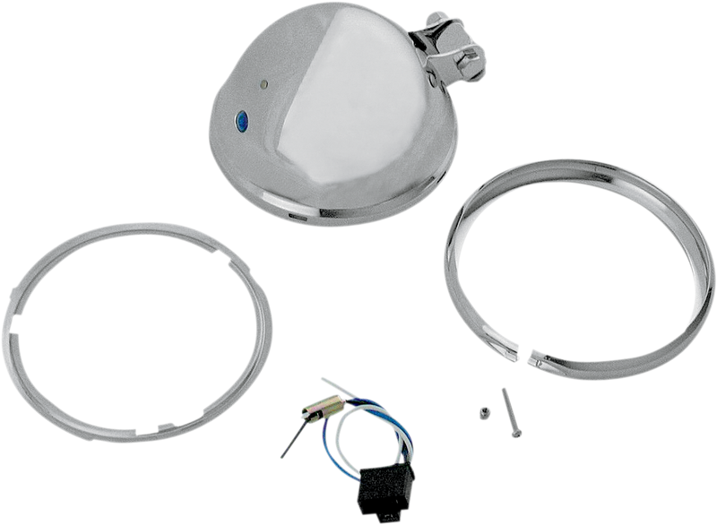 DRAG SPECIALTIES 5-3/4" Bottom Mount Headlight Shell - Chrome