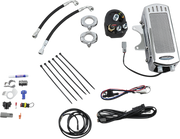 ULTRACOOL Side Mount Oil Cooler Kit - Chrome - Dyna SMD-1C