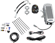 ULTRACOOL Side Mount Oil Cooler Kit - Softail '85-'17 - Chrome