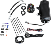 ULTRACOOL Oil Cooler Kit - Side Mount - Gloss Black - Softail SMS-1G