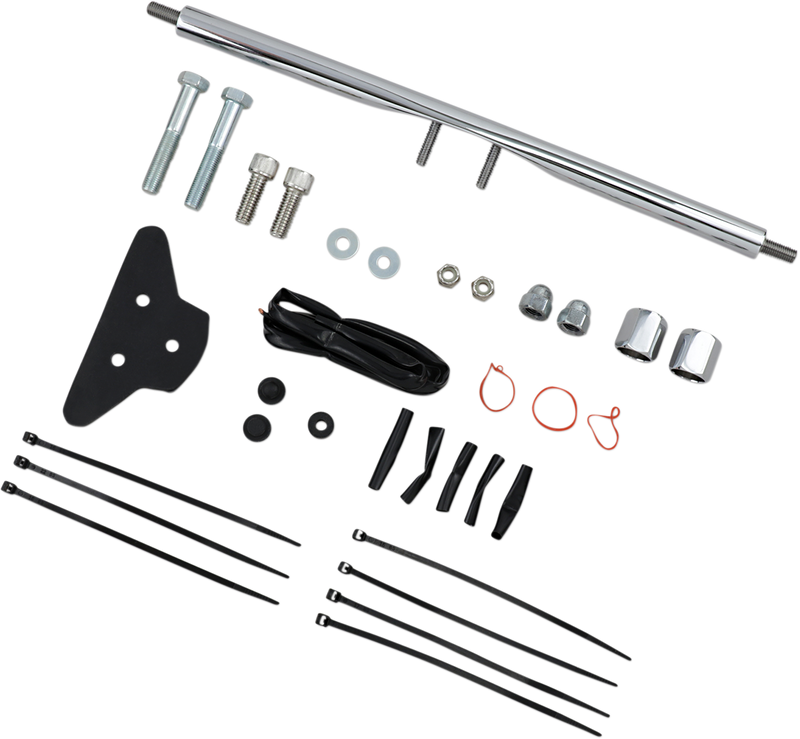 DRAG SPECIALTIES Rear Turn Signal Relocation Kit - Chrome - FX XL '73-'01