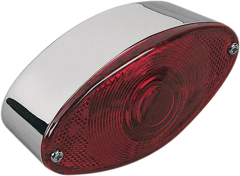 DRAG SPECIALTIES Cat Eye Style LED Taillight Assembly - Red Lens - Chrome
