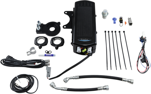 ULTRACOOL Side Mount Oil Cooler Kit - Gloss Black - Sportster SMSP-2G