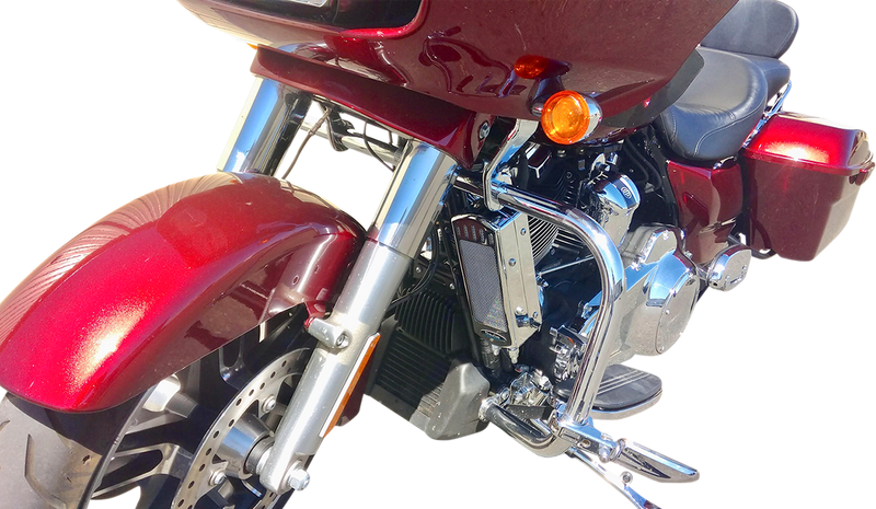 ULTRACOOL Side Mount Oil Cooler Kit - Chrome - M8 Touring/Trike SMT8-1C