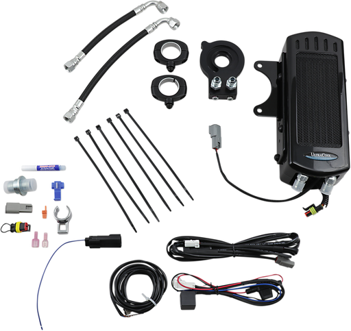 ULTRACOOL Frame Mount Oil Cooler Kit - Gloss Black - M8 Touring/Trike SMT8-1G