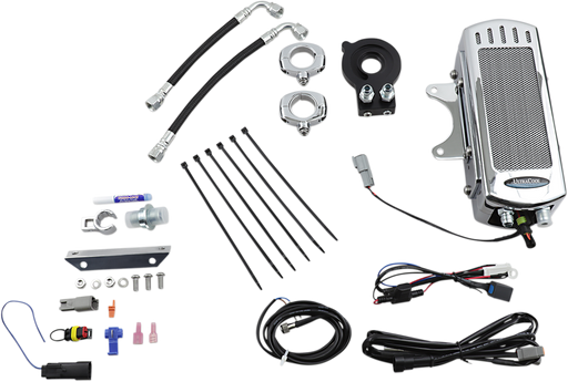 ULTRACOOL Side Mount Oil Cooler Kit - Chrome - M8 Softail SMS8-1C