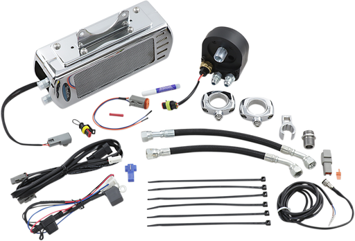 ULTRACOOL Side Mount Oil Cooler Kit - Chrome - Touring SMT-2C