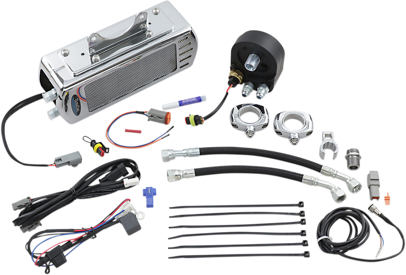 ULTRACOOL 3.0 Side Mount Oil Cooler with Fan Kit - Touring '09-'16 - Chrome