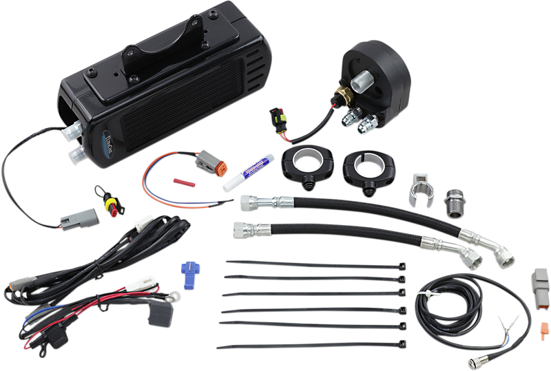 ULTRACOOL Side Mount Oil Cooler Kit - Gloss Black - Touring SMT-2G