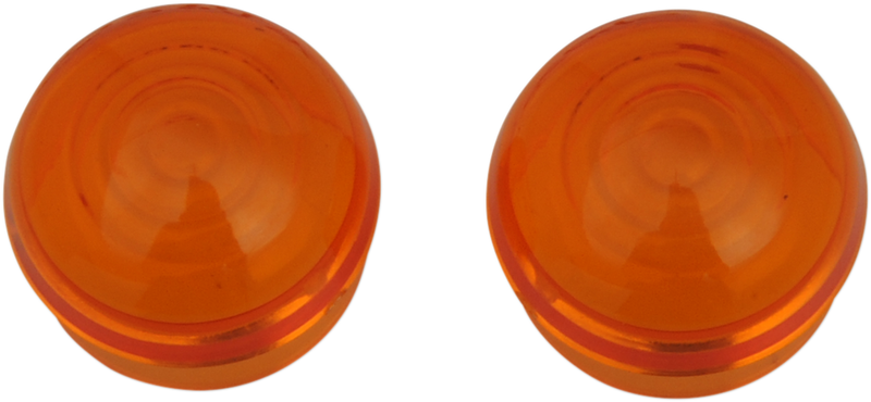 DRAG SPECIALTIES Replacement Bullet Style Turn Signal / Marker Lens - Amber