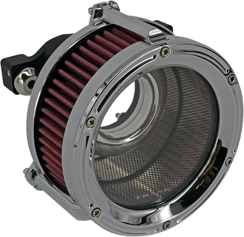 TRASK Assault Charge High-Flow Air Cleaner - Chrome