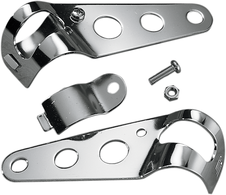 DRAG SPECIALTIES 5-1/2" Side-Mount Headlight Mount Bracket - Chrome
