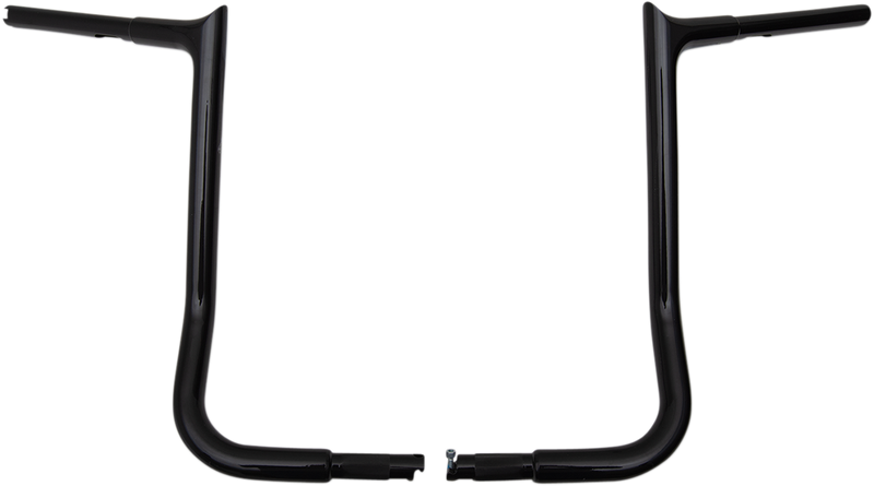 FAT BAGGERS INC. 1-1/4" EZ Install Pointed Top Handlebar - 16" - Black 905016-B