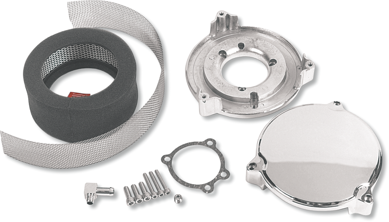 DRAG SPECIALTIES High Performance 6" Dragtron II Air Cleaner Kit - Chrome
