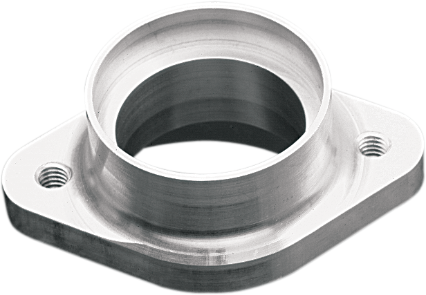 DRAG SPECIALTIES Spigot-Type Carburetor Flange Adapter - Billet Aluminum - Raw