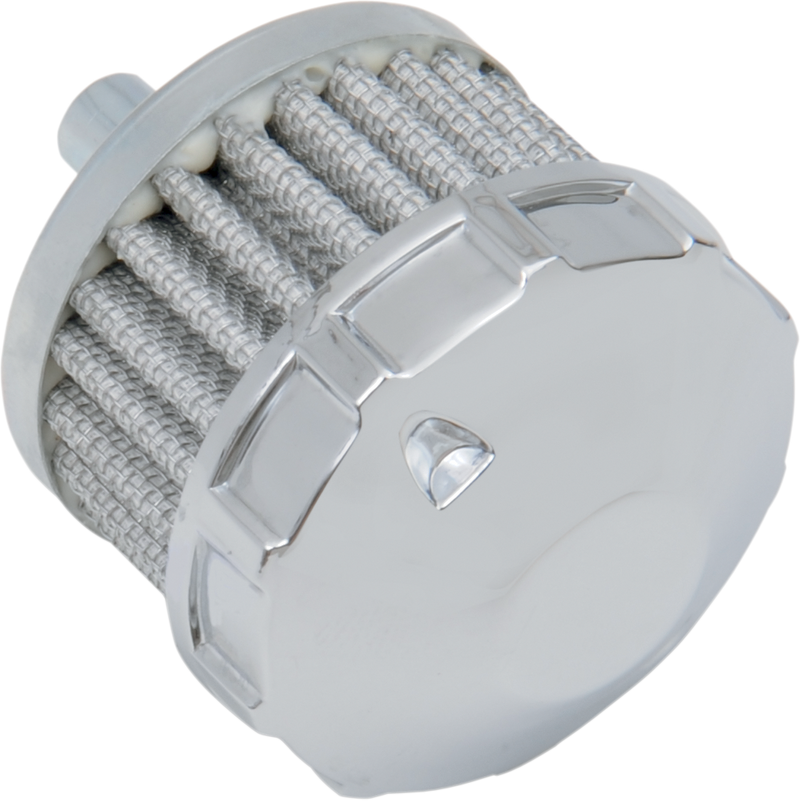DRAG SPECIALTIES Replacement Crankcase Vent Filter - Chrome