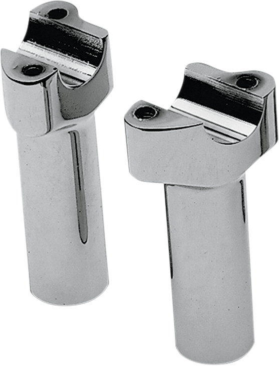 DRAG SPECIALTIES Buffalo Style Straight Handlebar Risers - Chrome - 4-1/2"