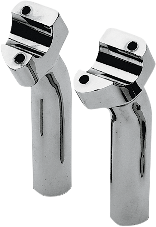 DRAG SPECIALTIES Buffalo Style Pullback Handlebar Risers - Chrome - 5-1/2"